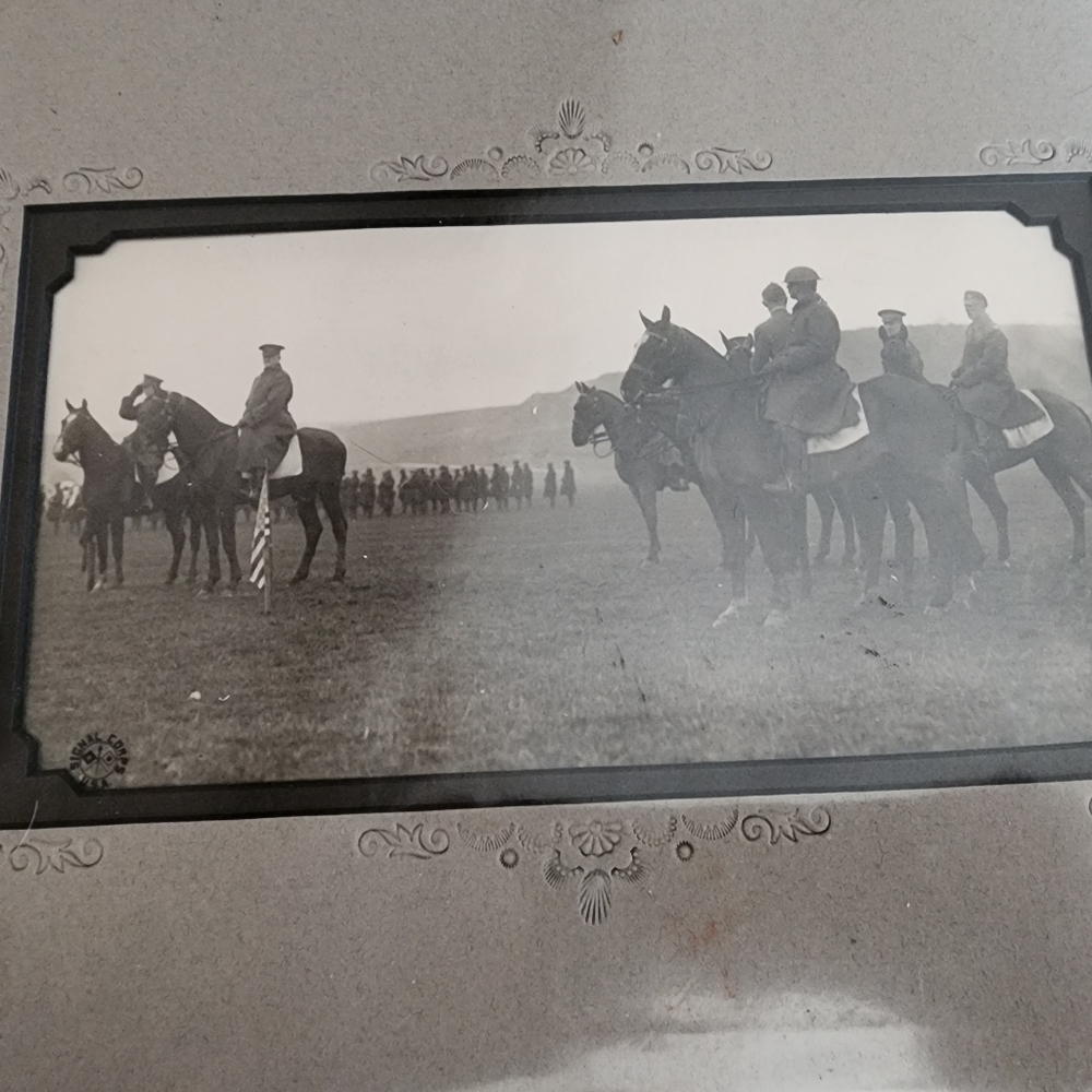 WW1 photograph General Pershing, Prince of Wales and Lt R.Bullard taken by A.C D